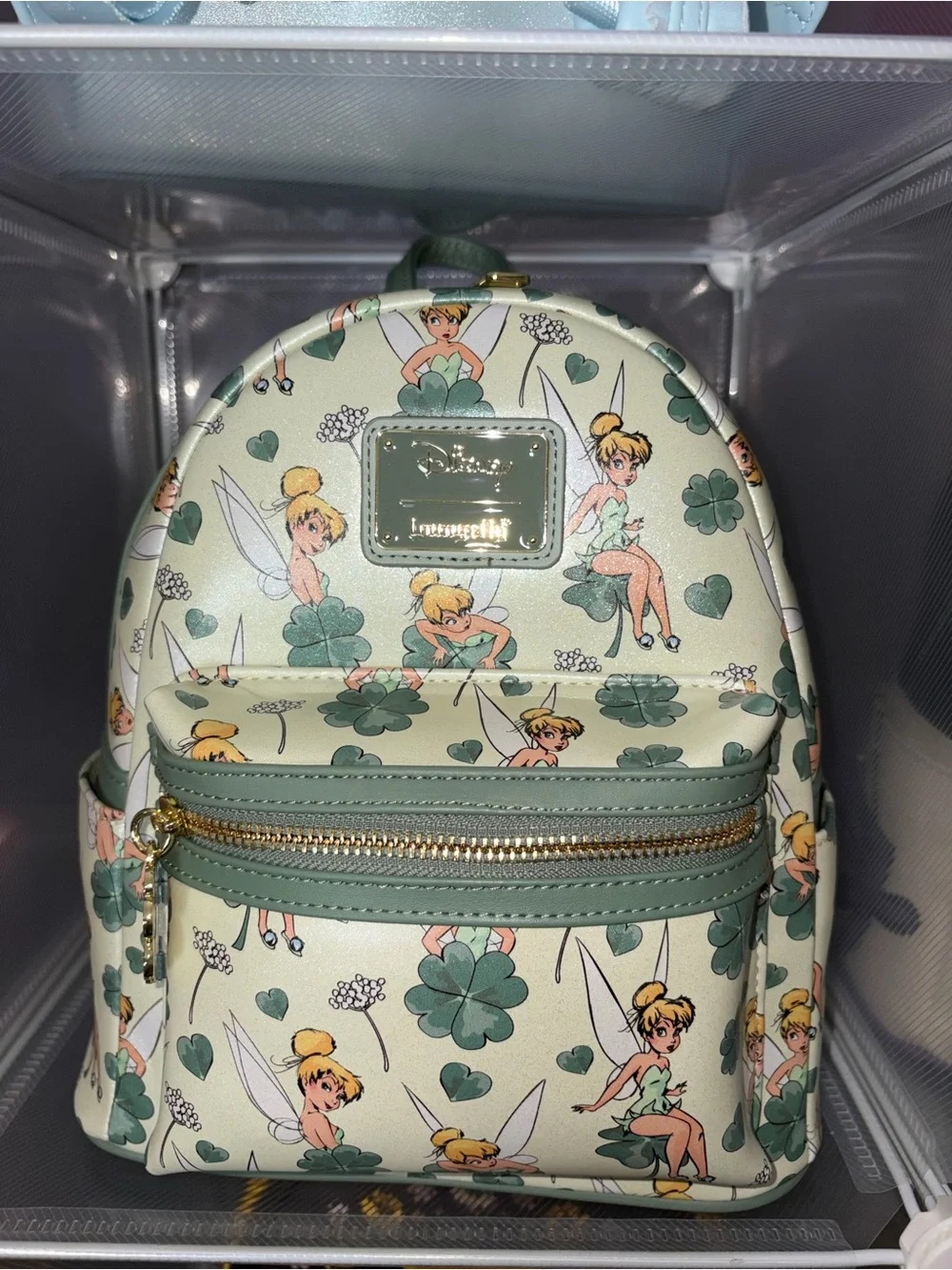 Disney Tinker Bell Mini Backpack in Mint Green and Cream